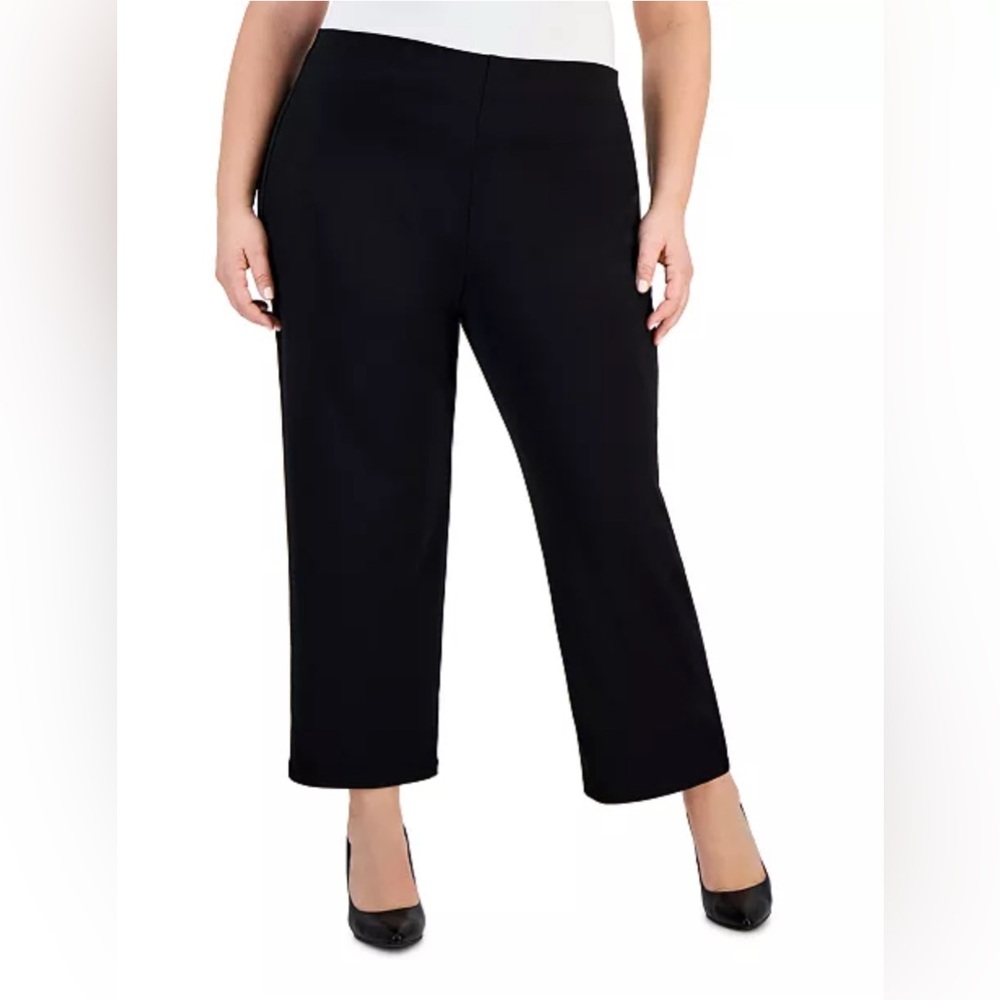 JM Collection
Plus and Petite Plus Size Wide-Leg Pull-On Pants